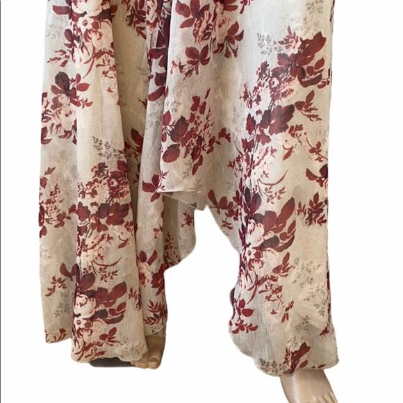 New ASOS Design Cami Women's V-Neck Pleated Layered Rustic Floral Maxi Dress 6 - Picture 7 of 13